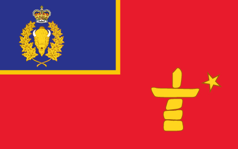 L'inukshuk et l'étoile du Nord, qui servent de phares pour ceux qui voyagent dans ce paysage nordique isolé, forment l'insigne de la Division V.